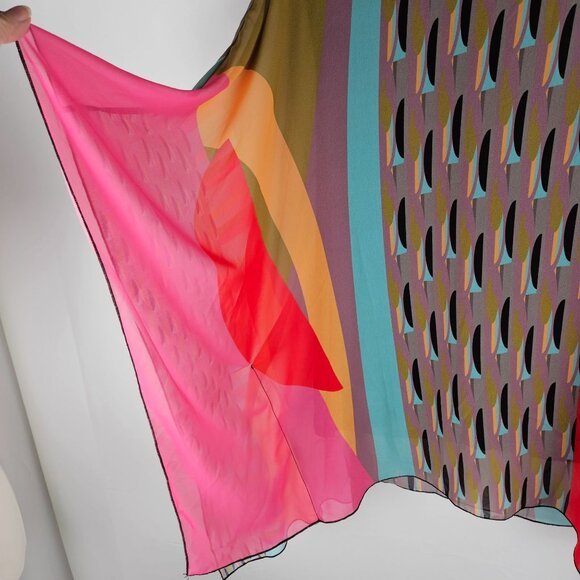 Volt Design Tunic Top Size Large Art To Wear, Dopamine Maximalism Artsy Colorful - Picture 5 of 12